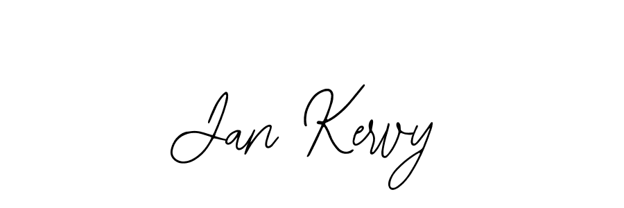 How to make Jan Kervy name signature. Use Bearetta-2O07w style for creating short signs online. This is the latest handwritten sign. Jan Kervy signature style 12 images and pictures png