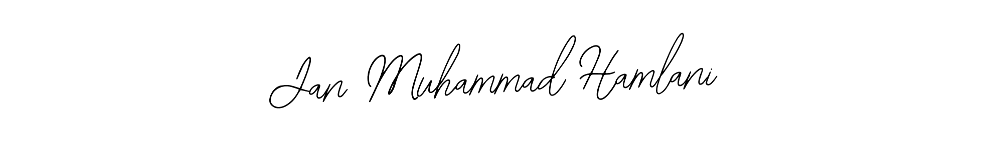 How to Draw Jan Muhammad Hamlani signature style? Bearetta-2O07w is a latest design signature styles for name Jan Muhammad Hamlani. Jan Muhammad Hamlani signature style 12 images and pictures png