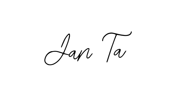 Also You can easily find your signature by using the search form. We will create Jan Ta name handwritten signature images for you free of cost using Bearetta-2O07w sign style. Jan Ta signature style 12 images and pictures png