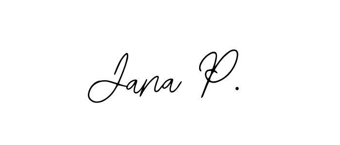 Make a beautiful signature design for name Jana P.. Use this online signature maker to create a handwritten signature for free. Jana P. signature style 12 images and pictures png