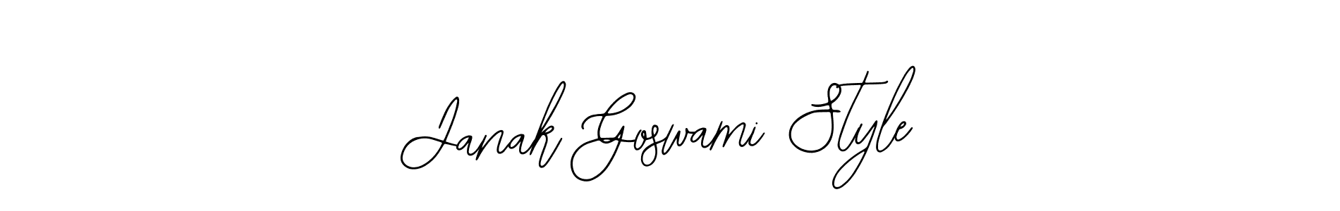 Also we have Janak Goswami Style name is the best signature style. Create professional handwritten signature collection using Bearetta-2O07w autograph style. Janak Goswami Style signature style 12 images and pictures png