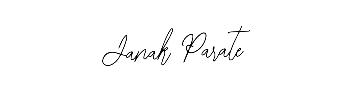 Use a signature maker to create a handwritten signature online. With this signature software, you can design (Bearetta-2O07w) your own signature for name Janak Parate. Janak Parate signature style 12 images and pictures png