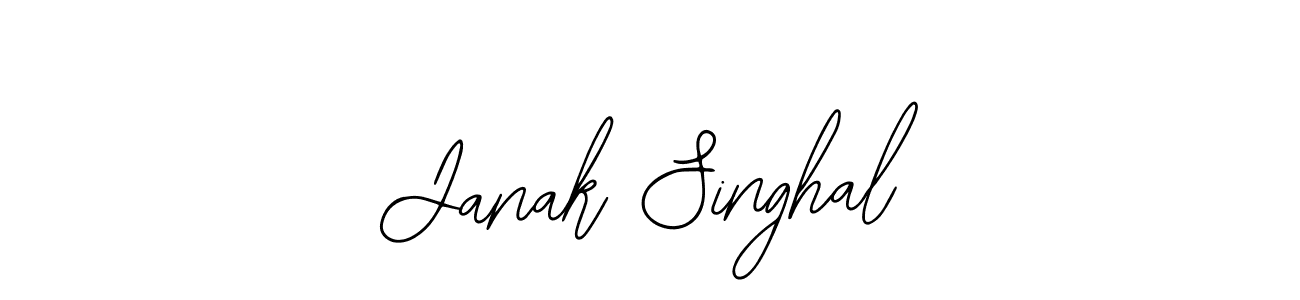 Janak Singhal stylish signature style. Best Handwritten Sign (Bearetta-2O07w) for my name. Handwritten Signature Collection Ideas for my name Janak Singhal. Janak Singhal signature style 12 images and pictures png