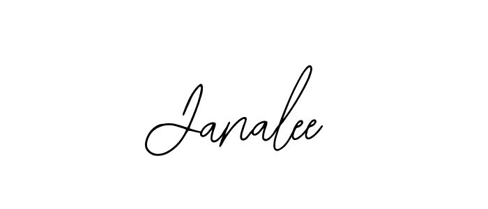 Use a signature maker to create a handwritten signature online. With this signature software, you can design (Bearetta-2O07w) your own signature for name Janalee. Janalee signature style 12 images and pictures png