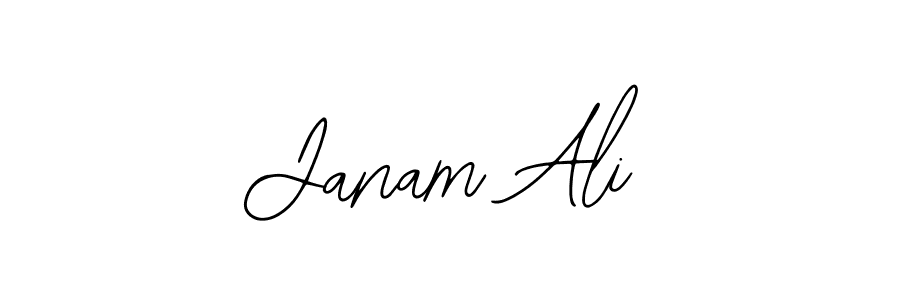 You should practise on your own different ways (Bearetta-2O07w) to write your name (Janam Ali) in signature. don't let someone else do it for you. Janam Ali signature style 12 images and pictures png