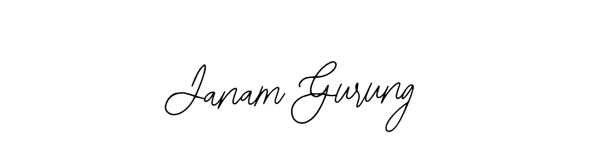 Janam Gurung stylish signature style. Best Handwritten Sign (Bearetta-2O07w) for my name. Handwritten Signature Collection Ideas for my name Janam Gurung. Janam Gurung signature style 12 images and pictures png