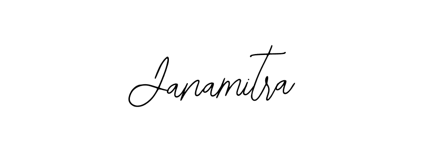 How to make Janamitra name signature. Use Bearetta-2O07w style for creating short signs online. This is the latest handwritten sign. Janamitra signature style 12 images and pictures png