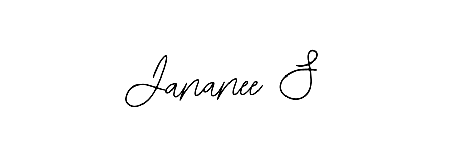 if you are searching for the best signature style for your name Jananee S. so please give up your signature search. here we have designed multiple signature styles  using Bearetta-2O07w. Jananee S signature style 12 images and pictures png