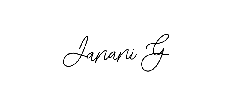 Make a beautiful signature design for name Janani G. With this signature (Bearetta-2O07w) style, you can create a handwritten signature for free. Janani G signature style 12 images and pictures png