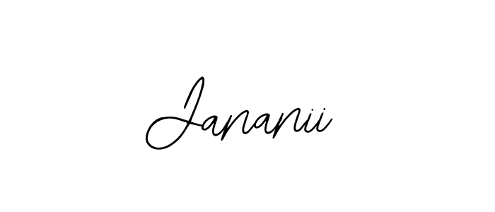 Use a signature maker to create a handwritten signature online. With this signature software, you can design (Bearetta-2O07w) your own signature for name Jananii. Jananii signature style 12 images and pictures png