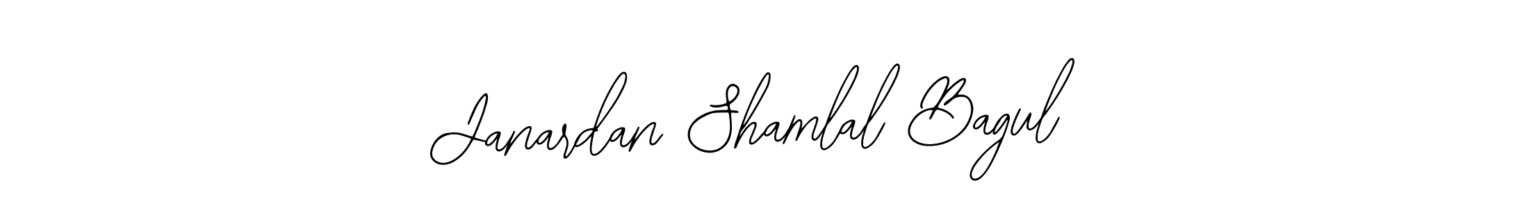 How to make Janardan Shamlal Bagul name signature. Use Bearetta-2O07w style for creating short signs online. This is the latest handwritten sign. Janardan Shamlal Bagul signature style 12 images and pictures png