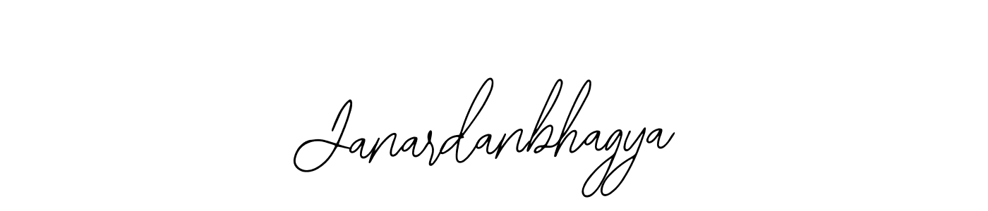 The best way (Bearetta-2O07w) to make a short signature is to pick only two or three words in your name. The name Janardanbhagya include a total of six letters. For converting this name. Janardanbhagya signature style 12 images and pictures png