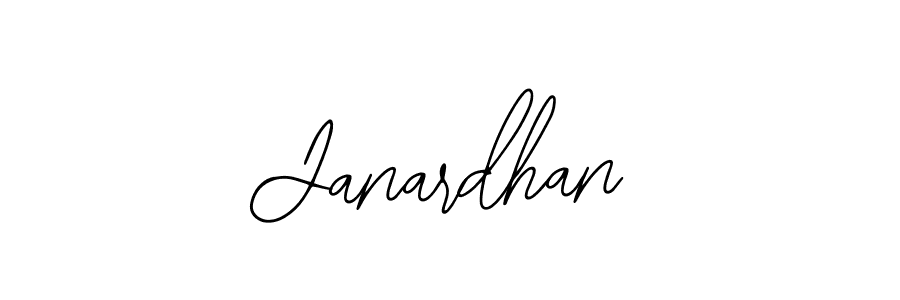You should practise on your own different ways (Bearetta-2O07w) to write your name (Janardhan) in signature. don't let someone else do it for you. Janardhan signature style 12 images and pictures png