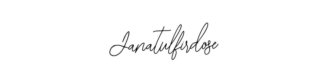 Design your own signature with our free online signature maker. With this signature software, you can create a handwritten (Bearetta-2O07w) signature for name Janatulfirdose. Janatulfirdose signature style 12 images and pictures png