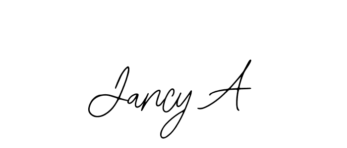 Also You can easily find your signature by using the search form. We will create Jancy A name handwritten signature images for you free of cost using Bearetta-2O07w sign style. Jancy A signature style 12 images and pictures png