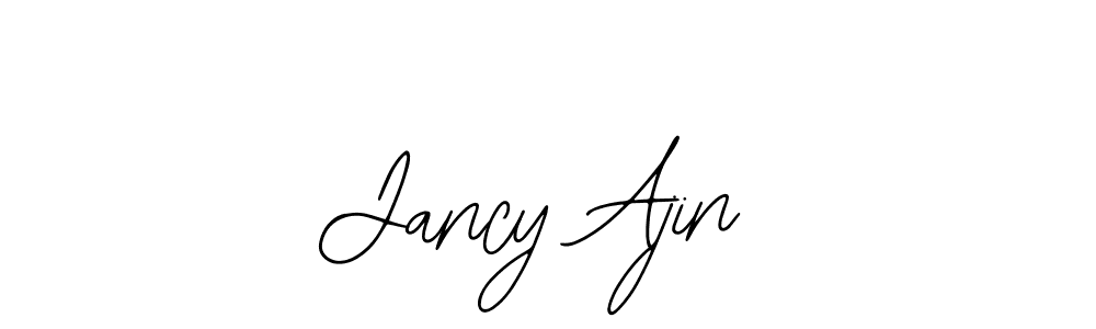 How to make Jancy Ajin signature? Bearetta-2O07w is a professional autograph style. Create handwritten signature for Jancy Ajin name. Jancy Ajin signature style 12 images and pictures png