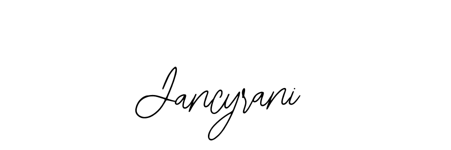 if you are searching for the best signature style for your name Jancyrani. so please give up your signature search. here we have designed multiple signature styles  using Bearetta-2O07w. Jancyrani signature style 12 images and pictures png