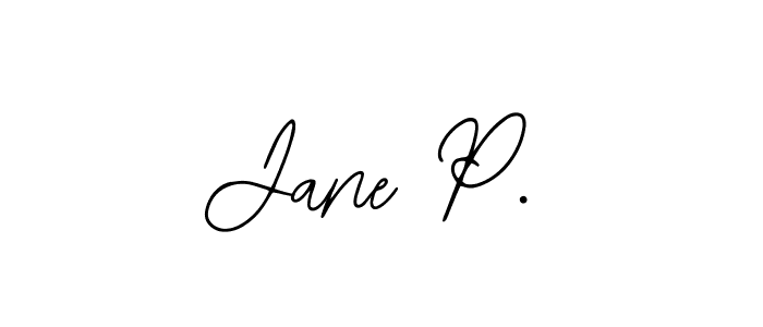 if you are searching for the best signature style for your name Jane P.. so please give up your signature search. here we have designed multiple signature styles  using Bearetta-2O07w. Jane P. signature style 12 images and pictures png