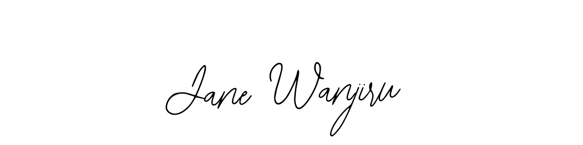 Use a signature maker to create a handwritten signature online. With this signature software, you can design (Bearetta-2O07w) your own signature for name Jane Wanjiru. Jane Wanjiru signature style 12 images and pictures png