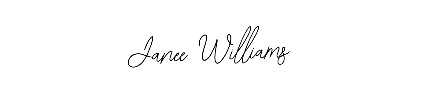 How to make Janee Williams signature? Bearetta-2O07w is a professional autograph style. Create handwritten signature for Janee Williams name. Janee Williams signature style 12 images and pictures png