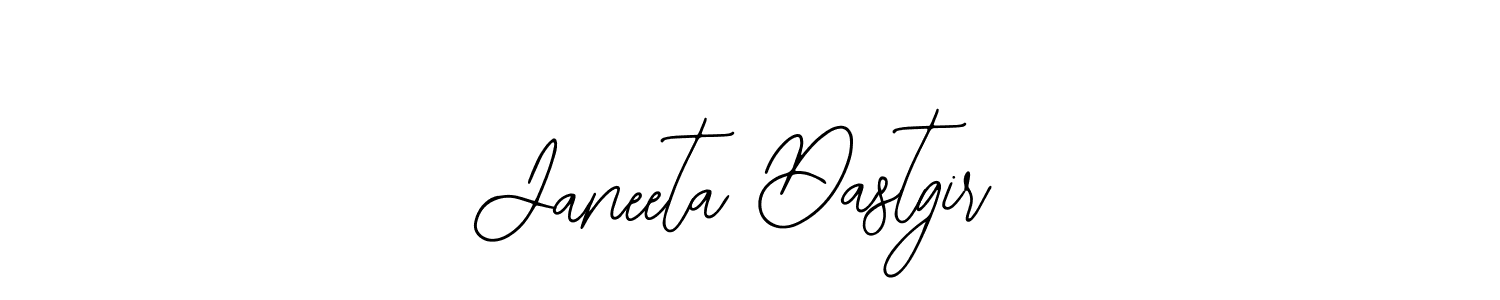 Also we have Janeeta Dastgir name is the best signature style. Create professional handwritten signature collection using Bearetta-2O07w autograph style. Janeeta Dastgir signature style 12 images and pictures png