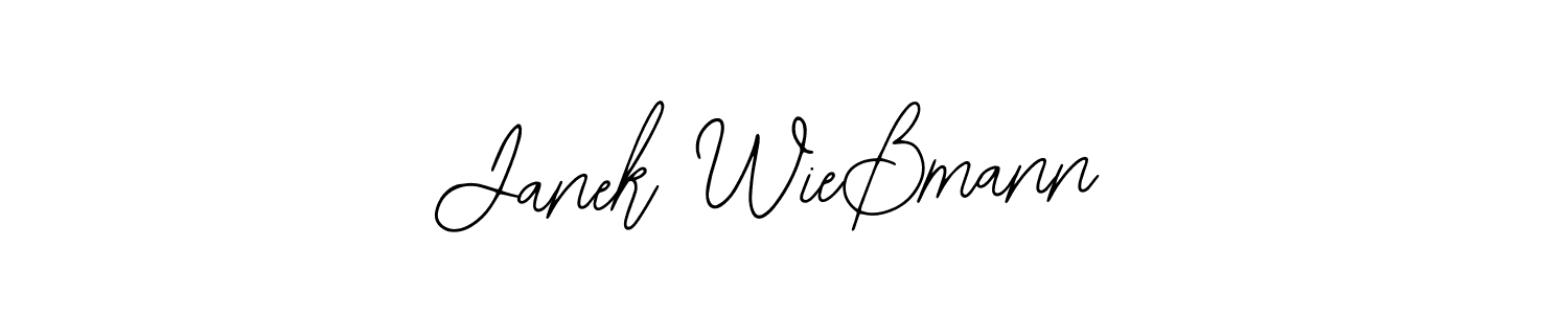 Make a beautiful signature design for name Janek Wießmann. With this signature (Bearetta-2O07w) style, you can create a handwritten signature for free. Janek Wießmann signature style 12 images and pictures png