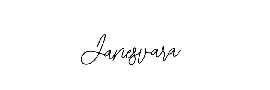 You should practise on your own different ways (Bearetta-2O07w) to write your name (Janesvara) in signature. don't let someone else do it for you. Janesvara signature style 12 images and pictures png