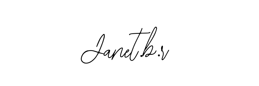 Use a signature maker to create a handwritten signature online. With this signature software, you can design (Bearetta-2O07w) your own signature for name Janet.b.r. Janet.b.r signature style 12 images and pictures png
