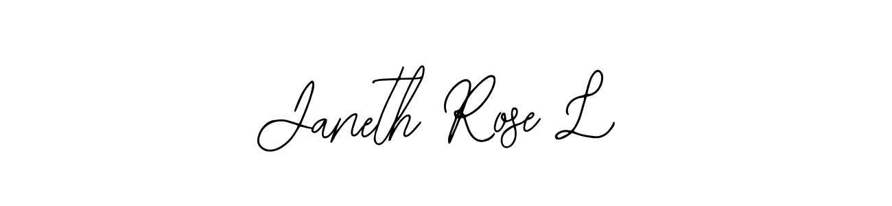 Make a beautiful signature design for name Janeth Rose L. With this signature (Bearetta-2O07w) style, you can create a handwritten signature for free. Janeth Rose L signature style 12 images and pictures png