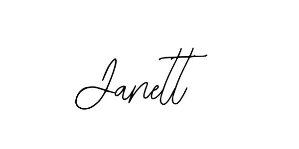 Make a beautiful signature design for name Janett. With this signature (Bearetta-2O07w) style, you can create a handwritten signature for free. Janett signature style 12 images and pictures png