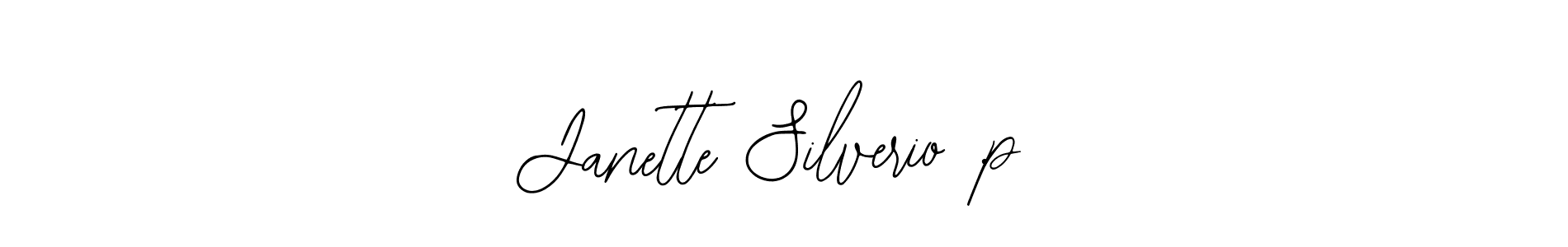 The best way (Bearetta-2O07w) to make a short signature is to pick only two or three words in your name. The name Janette Silverio .p include a total of six letters. For converting this name. Janette Silverio .p signature style 12 images and pictures png