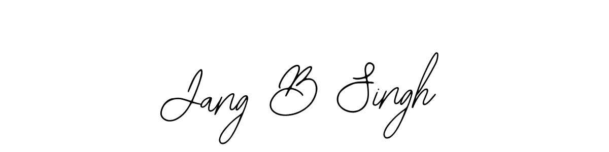 Also You can easily find your signature by using the search form. We will create Jang B Singh name handwritten signature images for you free of cost using Bearetta-2O07w sign style. Jang B Singh signature style 12 images and pictures png