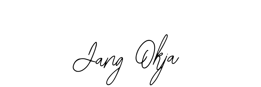 The best way (Bearetta-2O07w) to make a short signature is to pick only two or three words in your name. The name Jang Okja include a total of six letters. For converting this name. Jang Okja signature style 12 images and pictures png
