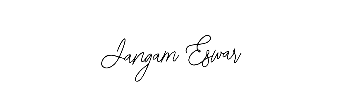 if you are searching for the best signature style for your name Jangam Eswar. so please give up your signature search. here we have designed multiple signature styles  using Bearetta-2O07w. Jangam Eswar signature style 12 images and pictures png