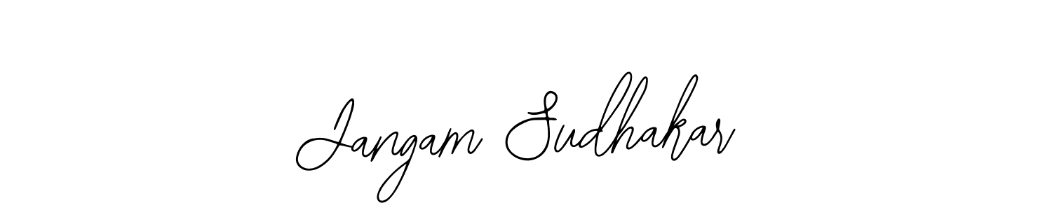Similarly Bearetta-2O07w is the best handwritten signature design. Signature creator online .You can use it as an online autograph creator for name Jangam Sudhakar. Jangam Sudhakar signature style 12 images and pictures png