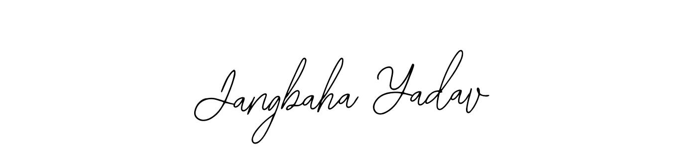 Once you've used our free online signature maker to create your best signature Bearetta-2O07w style, it's time to enjoy all of the benefits that Jangbaha Yadav name signing documents. Jangbaha Yadav signature style 12 images and pictures png