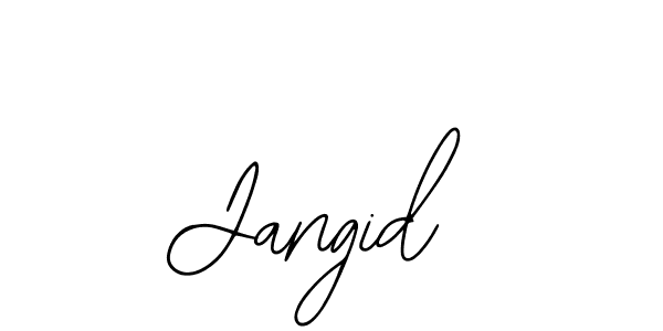 Use a signature maker to create a handwritten signature online. With this signature software, you can design (Bearetta-2O07w) your own signature for name Jangid. Jangid signature style 12 images and pictures png