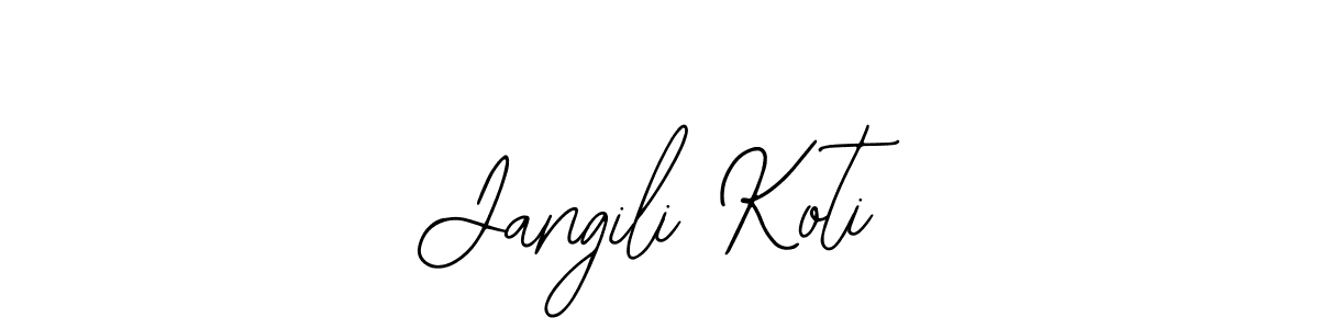 Make a beautiful signature design for name Jangili Koti. With this signature (Bearetta-2O07w) style, you can create a handwritten signature for free. Jangili Koti signature style 12 images and pictures png