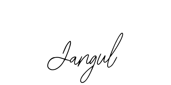 The best way (Bearetta-2O07w) to make a short signature is to pick only two or three words in your name. The name Jangul include a total of six letters. For converting this name. Jangul signature style 12 images and pictures png