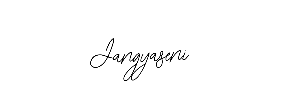 Use a signature maker to create a handwritten signature online. With this signature software, you can design (Bearetta-2O07w) your own signature for name Jangyaseni. Jangyaseni signature style 12 images and pictures png