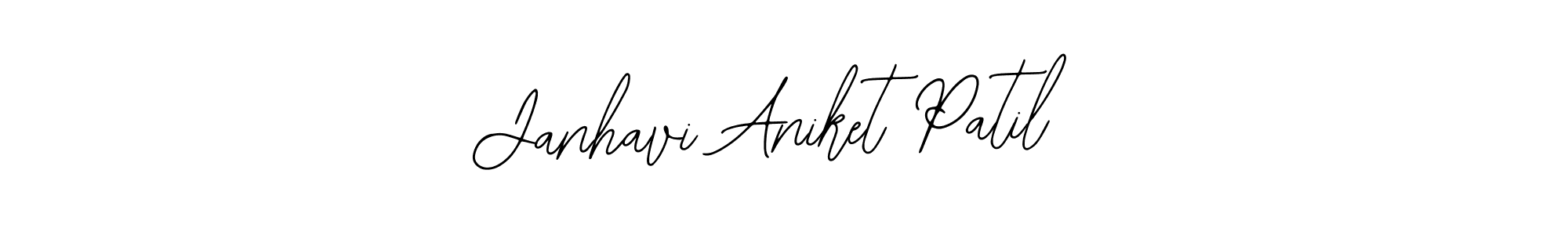 Bearetta-2O07w is a professional signature style that is perfect for those who want to add a touch of class to their signature. It is also a great choice for those who want to make their signature more unique. Get Janhavi Aniket Patil name to fancy signature for free. Janhavi Aniket Patil signature style 12 images and pictures png
