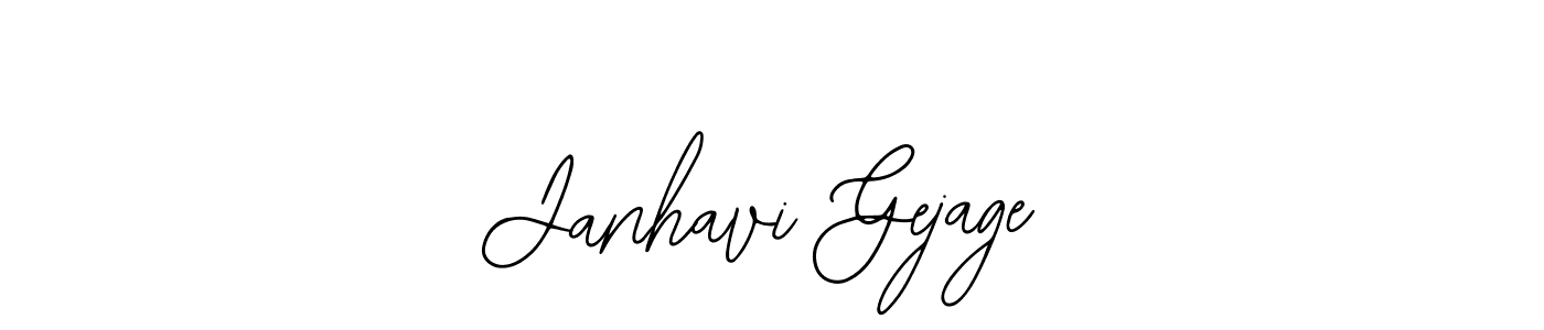 How to make Janhavi Gejage signature? Bearetta-2O07w is a professional autograph style. Create handwritten signature for Janhavi Gejage name. Janhavi Gejage signature style 12 images and pictures png