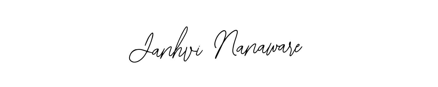 Janhvi Nanaware stylish signature style. Best Handwritten Sign (Bearetta-2O07w) for my name. Handwritten Signature Collection Ideas for my name Janhvi Nanaware. Janhvi Nanaware signature style 12 images and pictures png