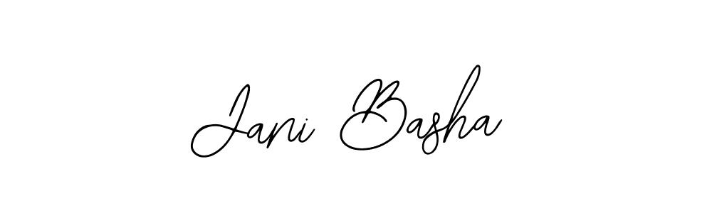 Use a signature maker to create a handwritten signature online. With this signature software, you can design (Bearetta-2O07w) your own signature for name Jani Basha. Jani Basha signature style 12 images and pictures png
