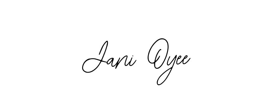 Bearetta-2O07w is a professional signature style that is perfect for those who want to add a touch of class to their signature. It is also a great choice for those who want to make their signature more unique. Get Jani Oyee name to fancy signature for free. Jani Oyee signature style 12 images and pictures png