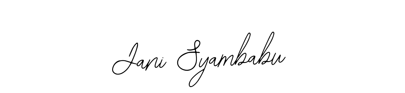 Make a short Jani Syambabu signature style. Manage your documents anywhere anytime using Bearetta-2O07w. Create and add eSignatures, submit forms, share and send files easily. Jani Syambabu signature style 12 images and pictures png