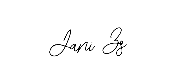 Similarly Bearetta-2O07w is the best handwritten signature design. Signature creator online .You can use it as an online autograph creator for name Jani Zs. Jani Zs signature style 12 images and pictures png