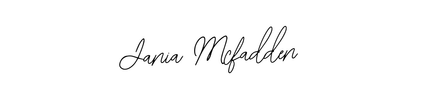 Similarly Bearetta-2O07w is the best handwritten signature design. Signature creator online .You can use it as an online autograph creator for name Jania Mcfadden. Jania Mcfadden signature style 12 images and pictures png