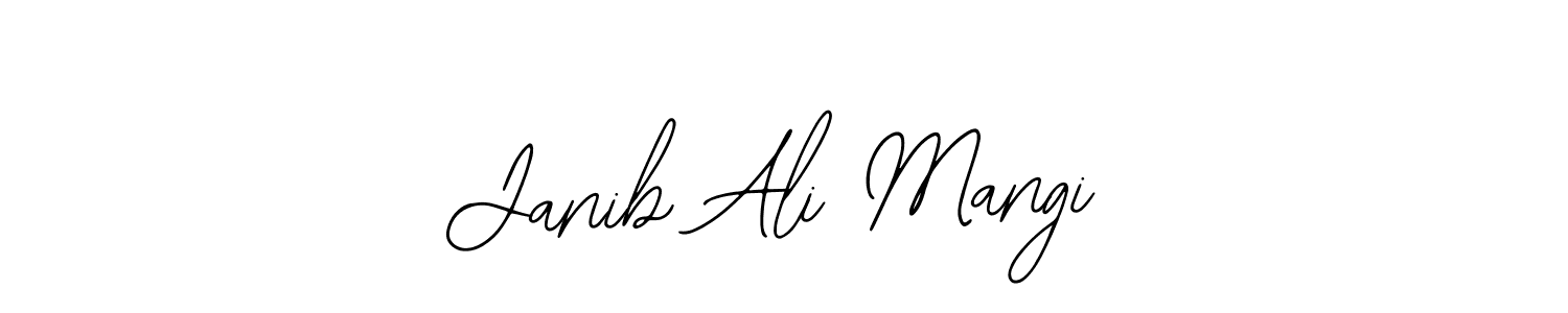 Similarly Bearetta-2O07w is the best handwritten signature design. Signature creator online .You can use it as an online autograph creator for name Janib Ali Mangi. Janib Ali Mangi signature style 12 images and pictures png