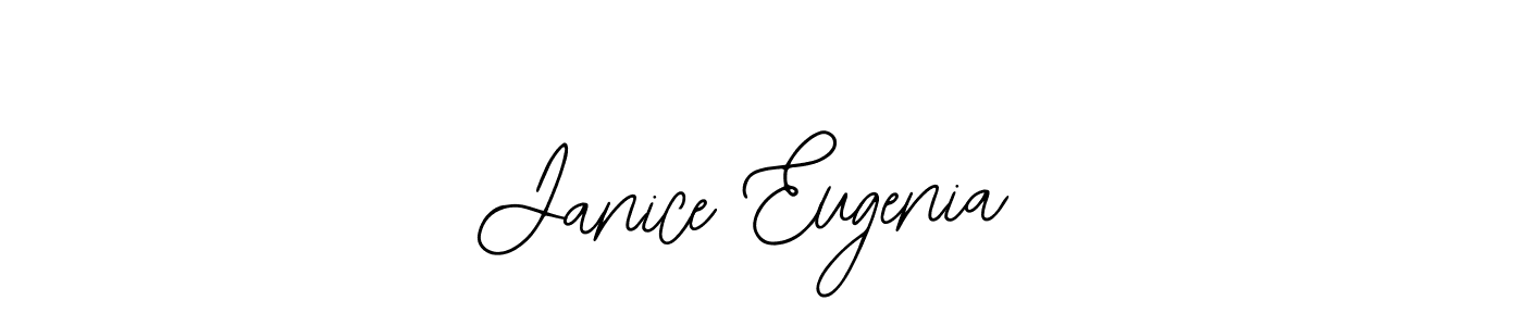 You should practise on your own different ways (Bearetta-2O07w) to write your name (Janice Eugenia) in signature. don't let someone else do it for you. Janice Eugenia signature style 12 images and pictures png